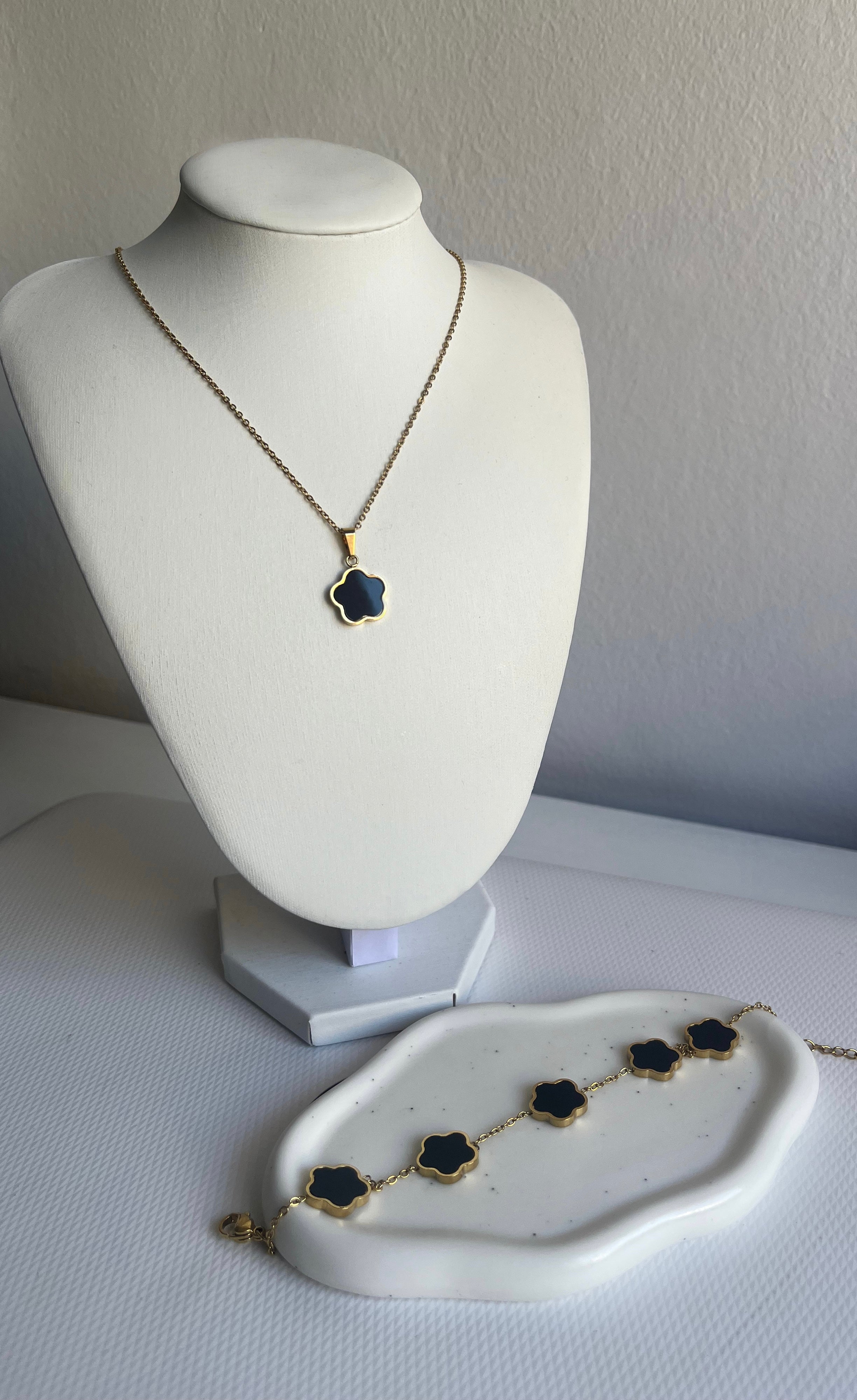 Pack Collar+Pulsera Trébol