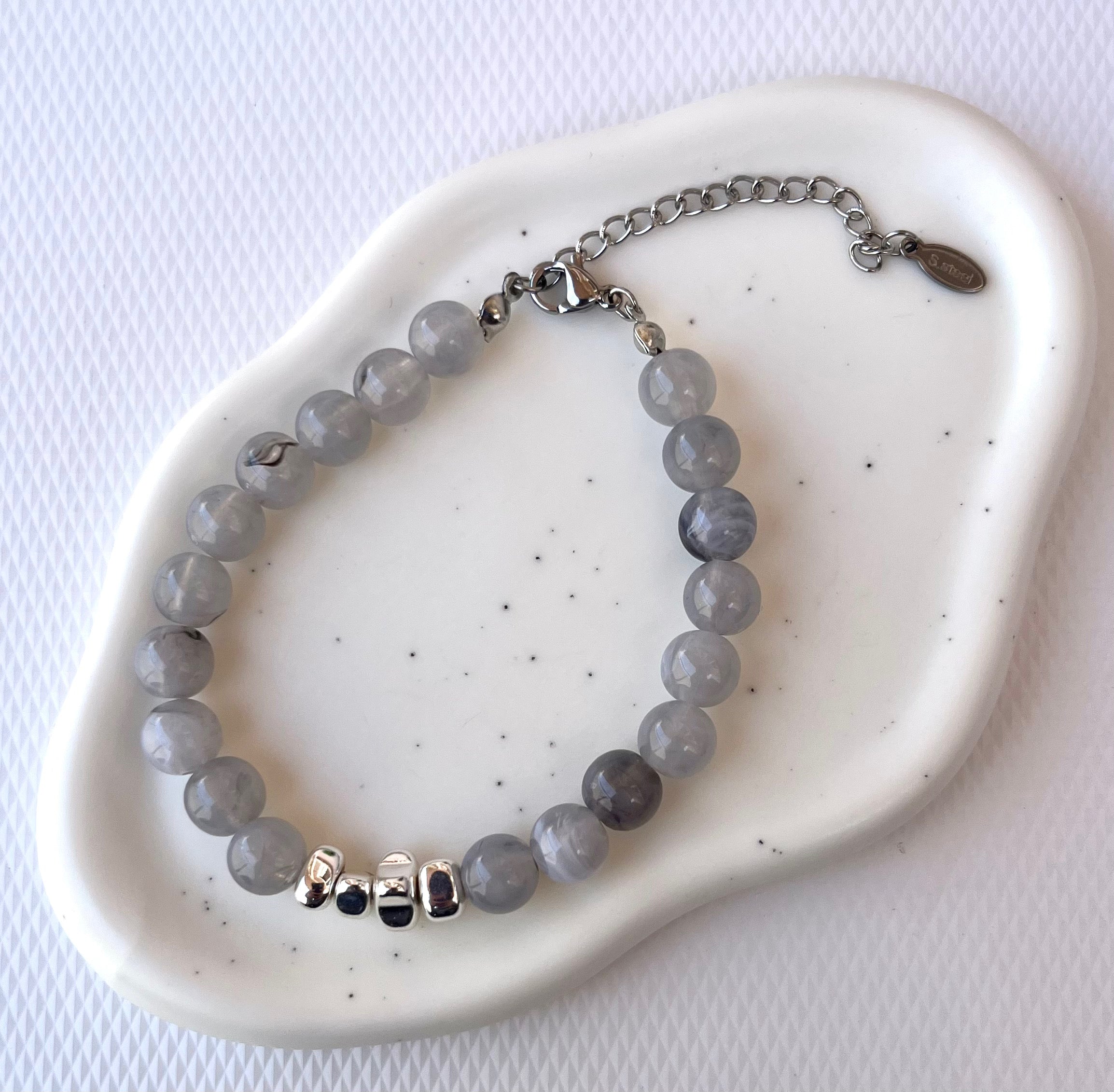 Pulsera Moonstone Grey