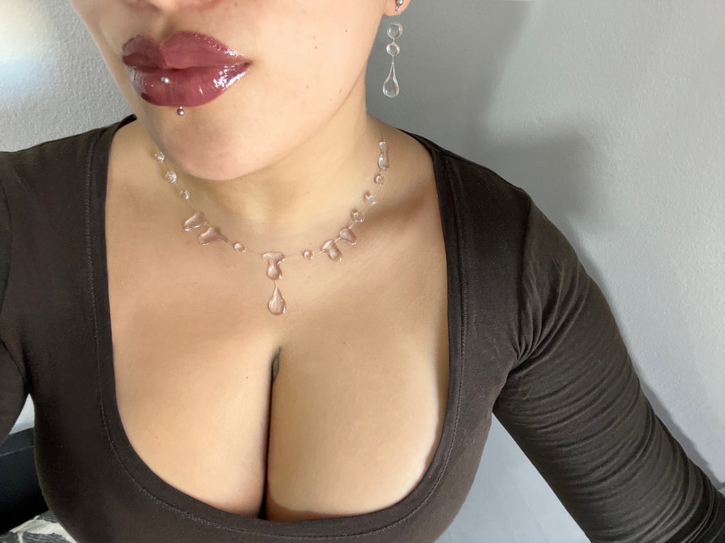 Pendientes gotas de cristal