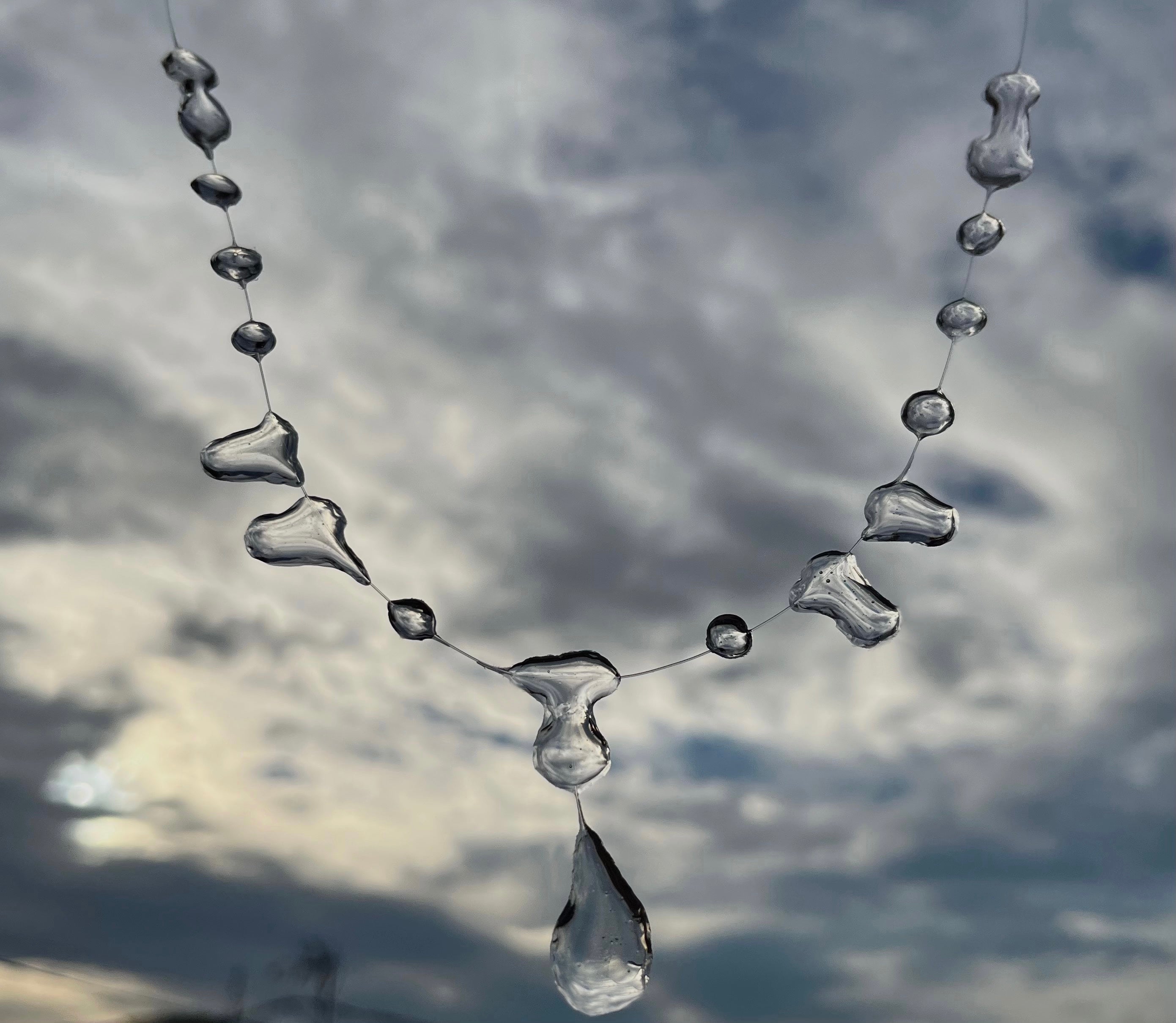 Collar ondas de cristal