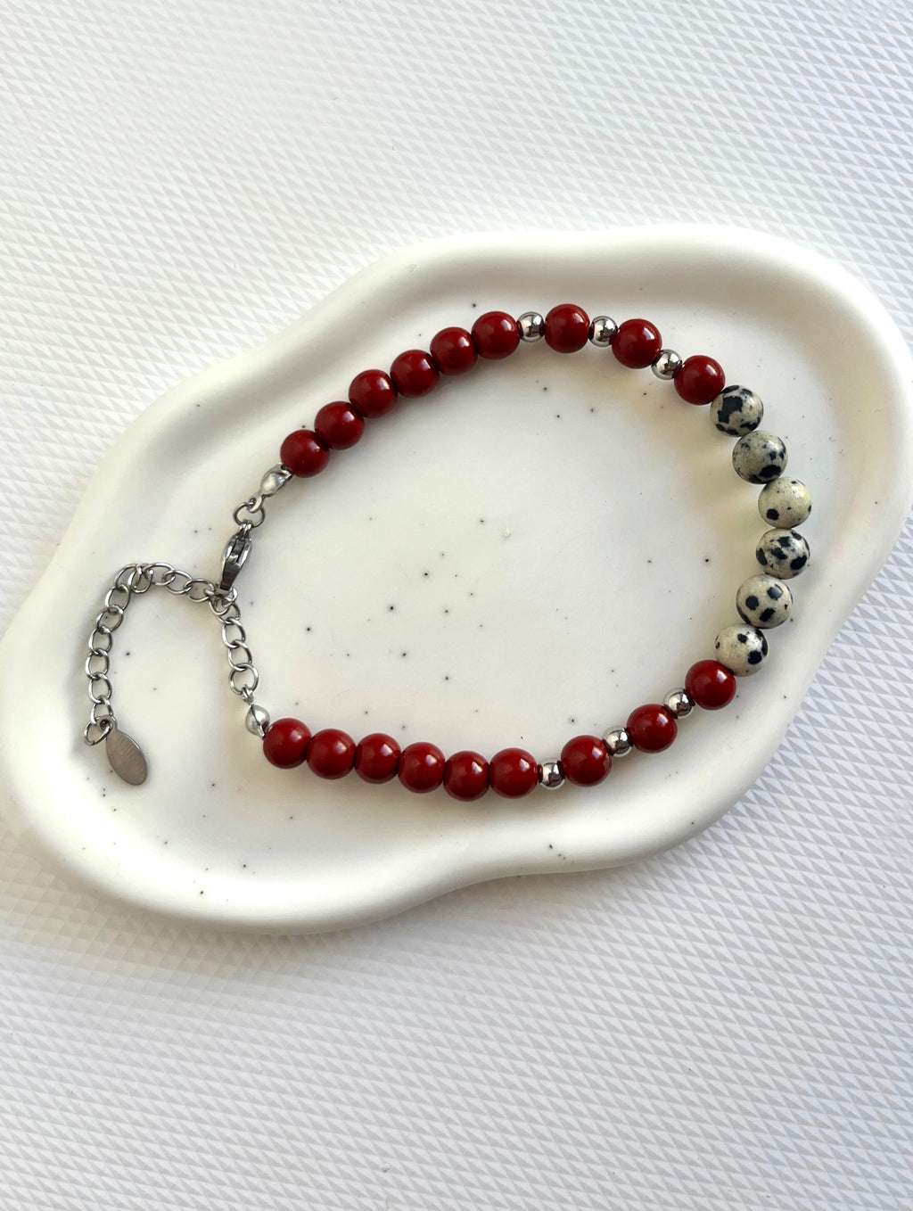 Pulsera Garnet Dalmatian