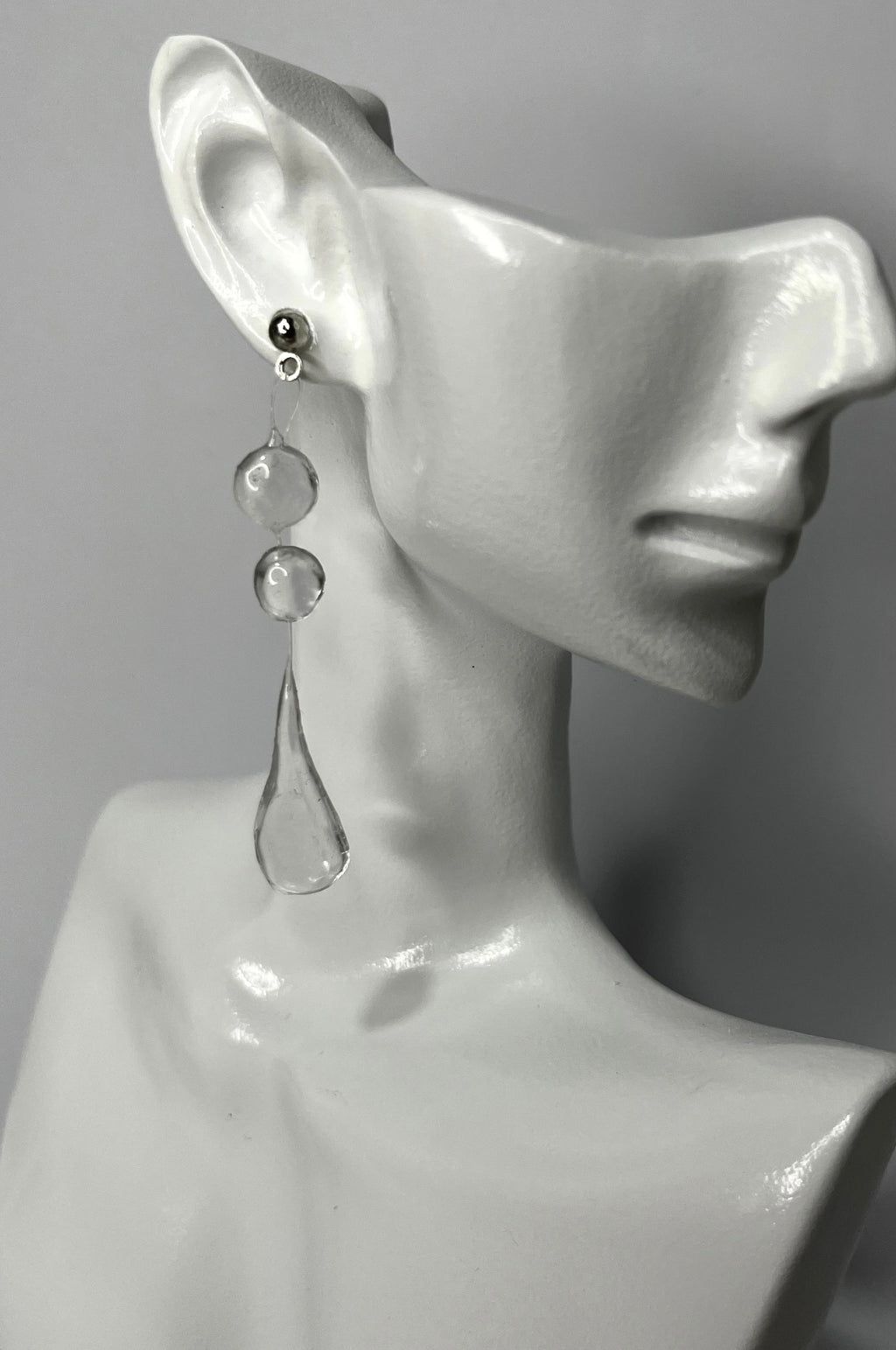 Pendientes gotas de cristal