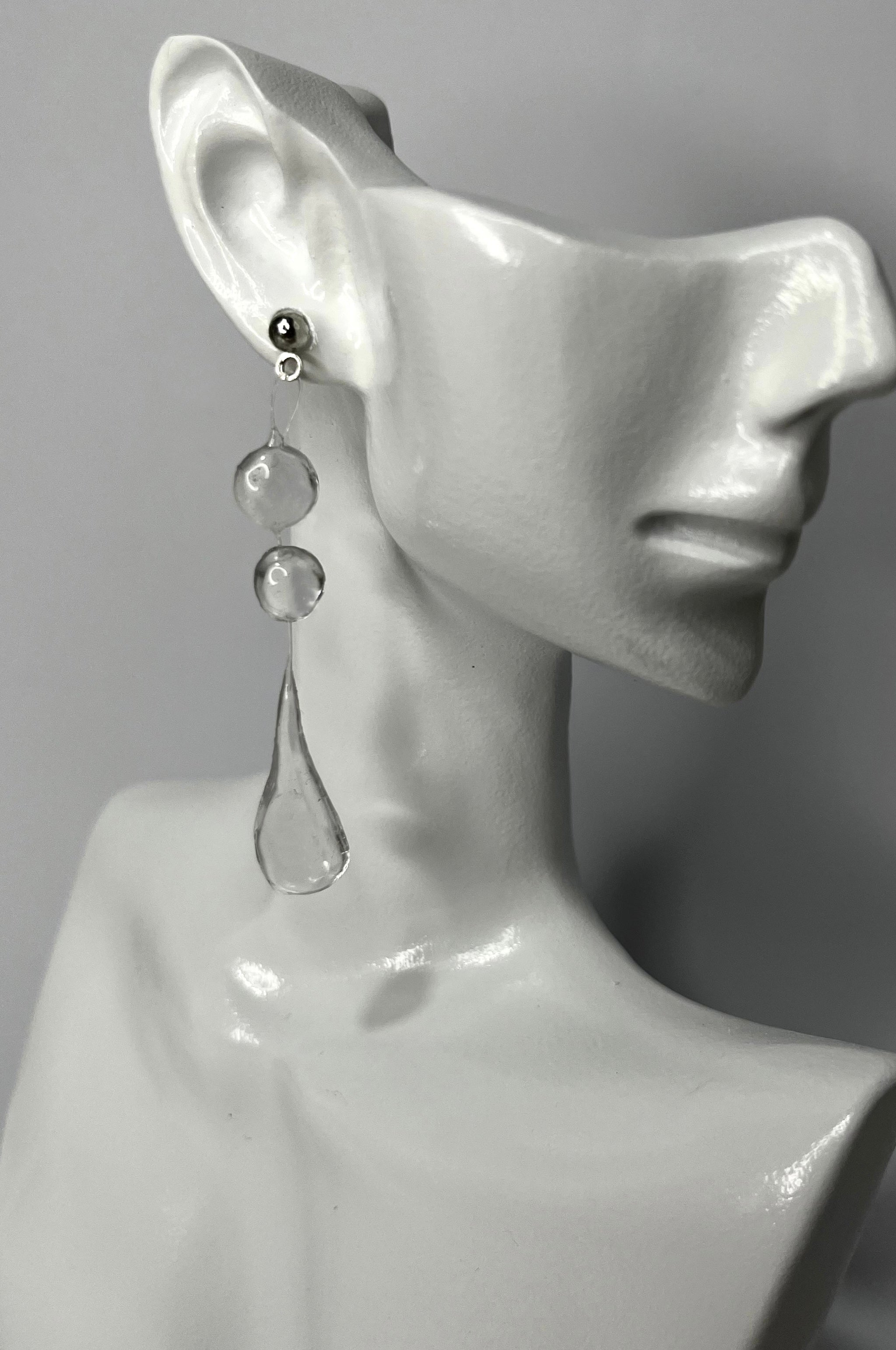 Pendientes gotas de cristal