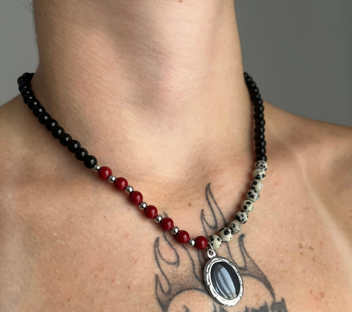 Collar Red & Dalmatian